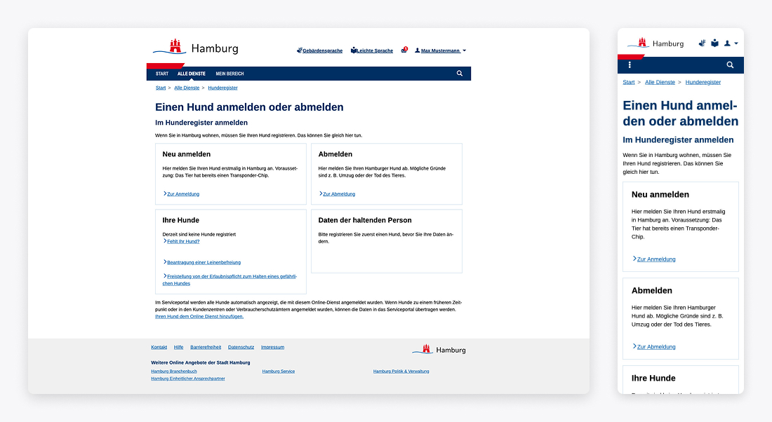 Einstieg und Navigation alt